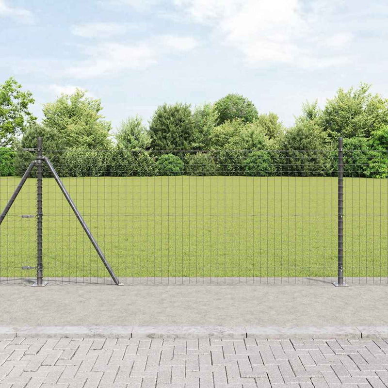 Afbeelding laden in galerijviewer, Vidaxl afrasteringspaal 13 pcs grijs staal
