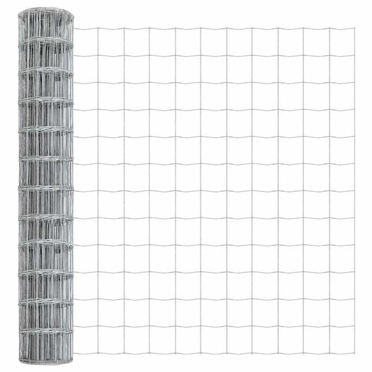 Vidaxl euro hek 1 x 25 m pvc-gecoat ijzer