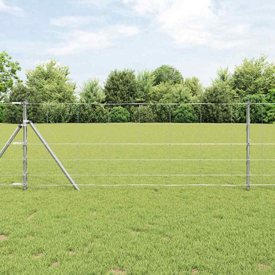 Vidaxl weidehekwerk zilver 25 x 0,8 m gegalvaniseerd staal
