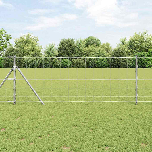Vidaxl weidehekwerk zilver 100 x 0,8 m gegalvaniseerd staal