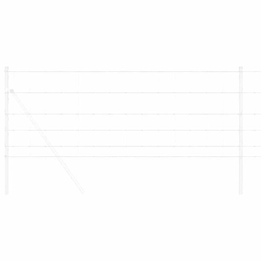 Vidaxl weidehekwerk zilver 100 x 0,8 m gegalvaniseerd staal
