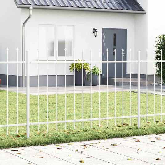 Vidaxl tuinhek wit 1,7 x 0,8 m poedercoating staal