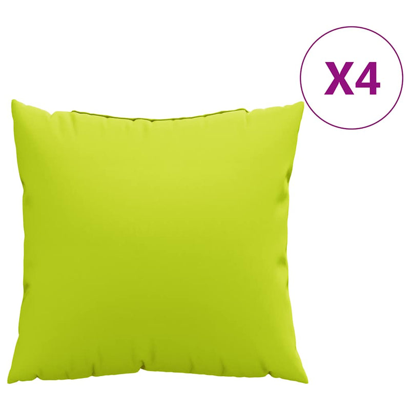 Afbeelding laden in galerijviewer, Vidaxl bankkussens 4 stuks felgroen 60x60 cm stof
