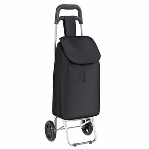 Vidaxl winkel trolley zwart 35 x 28 x 92 cm oxford stof
