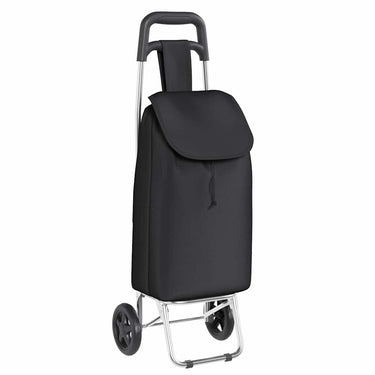 Vidaxl winkel trolley zwart 35 x 28 x 92 cm oxford stof