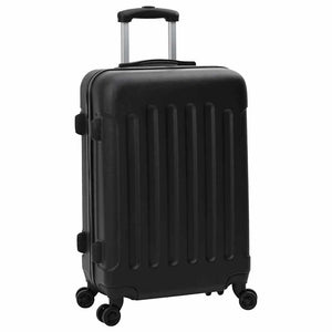 Vidaxl koffer met slot 3 st zwart 50 x 31 x 78 cm abs kunststof