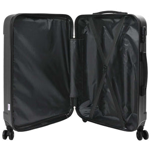 Vidaxl koffer met slot 3 st donkergrijs 50 x 31 x 78 cm abs kunststof