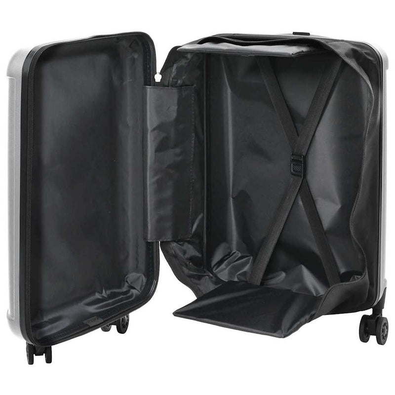 Afbeelding laden in galerijviewer, Vidaxl koffer met slot zilver 34 x 23 x 55.5 cm abs kunststof
