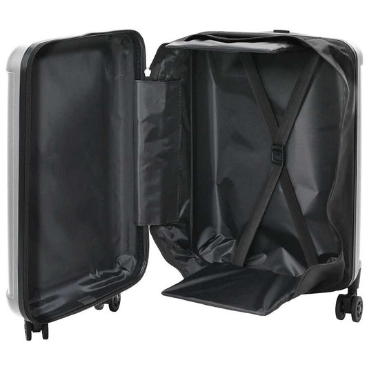Vidaxl koffer met slot zilver 34 x 23 x 55.5 cm abs kunststof