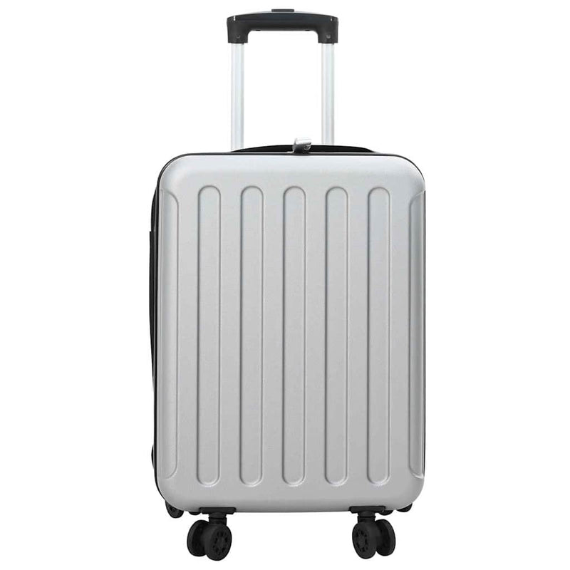 Afbeelding laden in galerijviewer, Vidaxl koffer met slot zilver 34 x 23 x 55.5 cm abs kunststof

