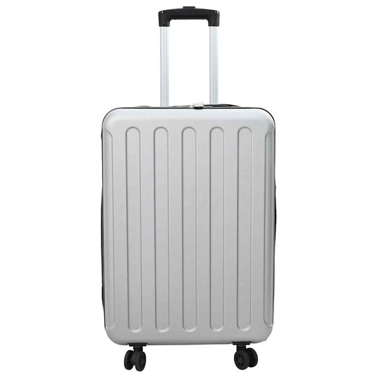 Vidaxl koffer met slot zilver 43 x 27 x 66 cm abs kunststof