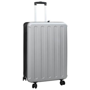 Vidaxl koffer met slot zilver 50 x 30 x 76 cm abs kunststof