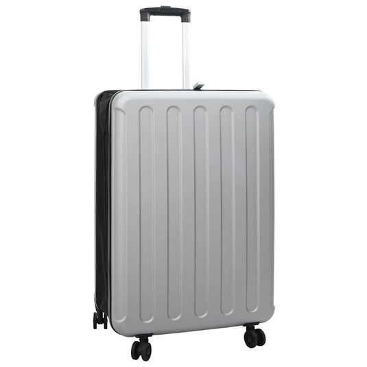 Vidaxl koffer met slot zilver 50 x 30 x 76 cm abs kunststof