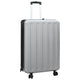 Vidaxl koffer met slot zilver 50 x 30 x 76 cm abs kunststof
