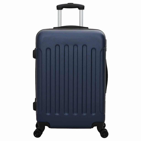 Vidaxl koffer met slot 3 pcs donkerblauw 50 x 31 x 78 cm abs kunststof
