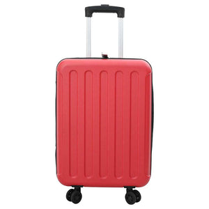 Vidaxl koffer met slot rood 34 x 23 x 55.5 cm abs kunststof