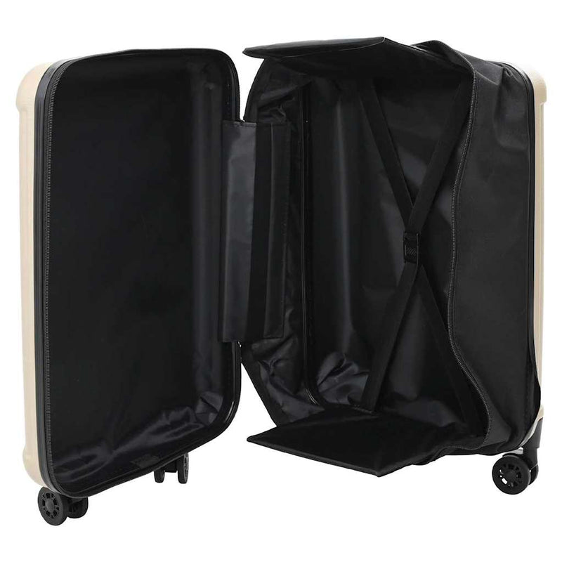 Afbeelding laden in galerijviewer, Vidaxl koffer met slot champagne 34 x 23 x 55.5 cm abs kunststof
