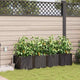 Vidaxl tuin bloempot 4 pcs bruin staal