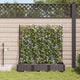 Vidaxl tuin bloempot 3 pcs bruin staal