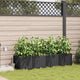 Vidaxl tuin bloempot 4 pcs zwart staal
