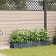 Vidaxl tuin bloempot 4 pcs licht grijs staal