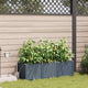 Vidaxl tuin bloempot 3 pcs licht grijs staal