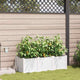 Vidaxl tuin bloempot 3 pcs wit staal