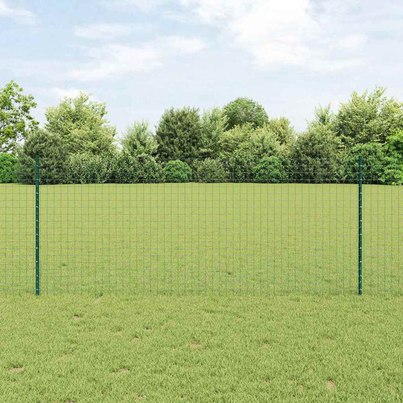 Afbeelding laden in galerijviewer, Vidaxl afrasteringspaal 5 pcs groen 140 cm staal

