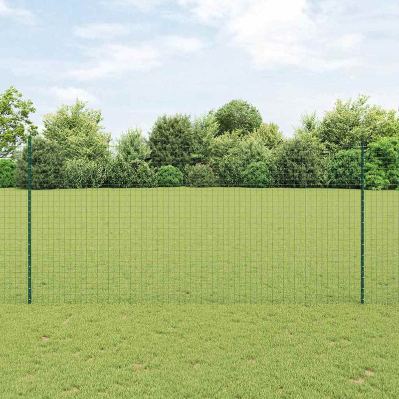 Afbeelding laden in galerijviewer, Vidaxl afrasteringspaal 11 pcs groen 150 cm staal
