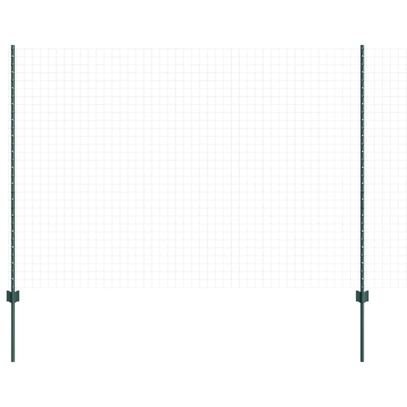 Afbeelding laden in galerijviewer, Vidaxl afrasteringspaal 11 pcs groen 150 cm staal
