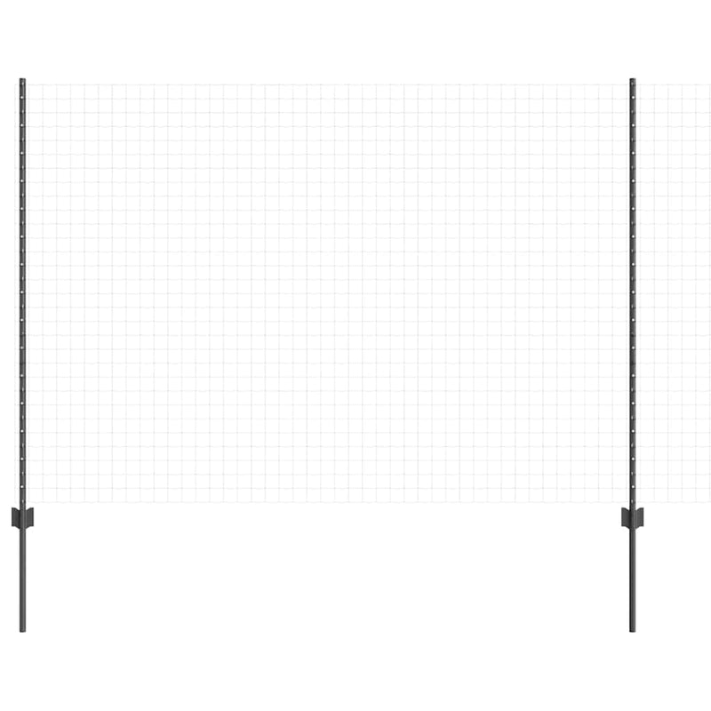 Afbeelding laden in galerijviewer, Vidaxl afrasteringspaal 11 pcs grijs 160 cm staal
