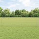 Vidaxl afrasteringspaal 11 pcs zilver 60 cm staal