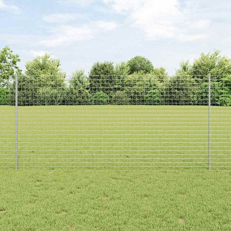 Afbeelding laden in galerijviewer, Vidaxl afrasteringspaal 5 pcs zilver 120 cm staal
