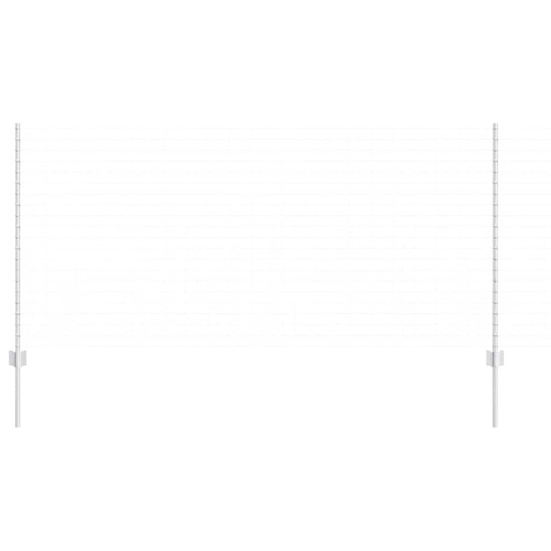 Afbeelding laden in galerijviewer, Vidaxl afrasteringspaal 5 pcs zilver 120 cm staal
