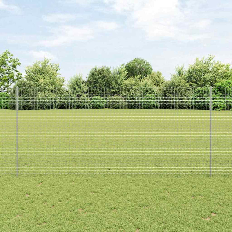 Afbeelding laden in galerijviewer, Vidaxl afrasteringspaal 5 pcs zilver 140 cm staal
