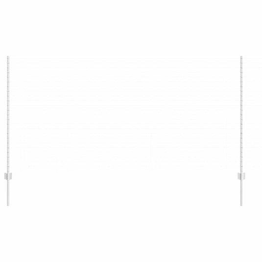 Vidaxl afrasteringspaal 5 pcs zilver 140 cm staal