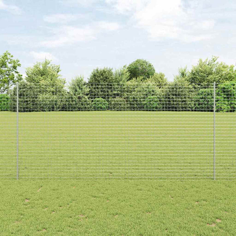 Afbeelding laden in galerijviewer, Vidaxl afrasteringspaal 5 pcs zilver 150 cm staal

