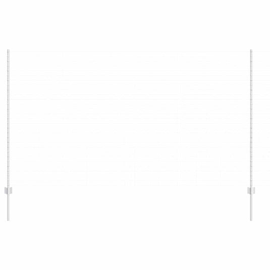Vidaxl afrasteringspaal 5 pcs zilver 150 cm staal