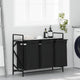 Vidaxl wasmand 3 vakken met plank grijs sonoma eiken