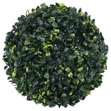 Vidaxl kunstbuxusballen met led-verlichting 2 st 45 cm groen