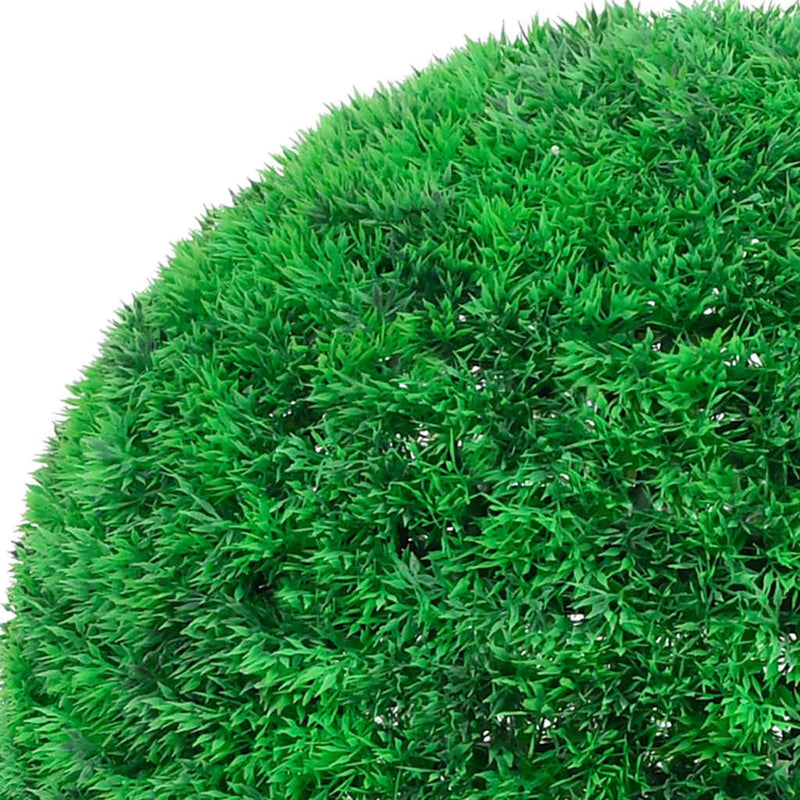 Afbeelding laden in galerijviewer, Vidaxl kunstbuxusballen met led-verlichting 2 st 27 cm groen
