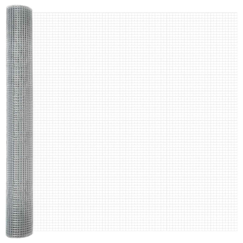 Afbeelding laden in galerijviewer, Vidaxl gelaste draadhek zilver 1.2 x 25 m
