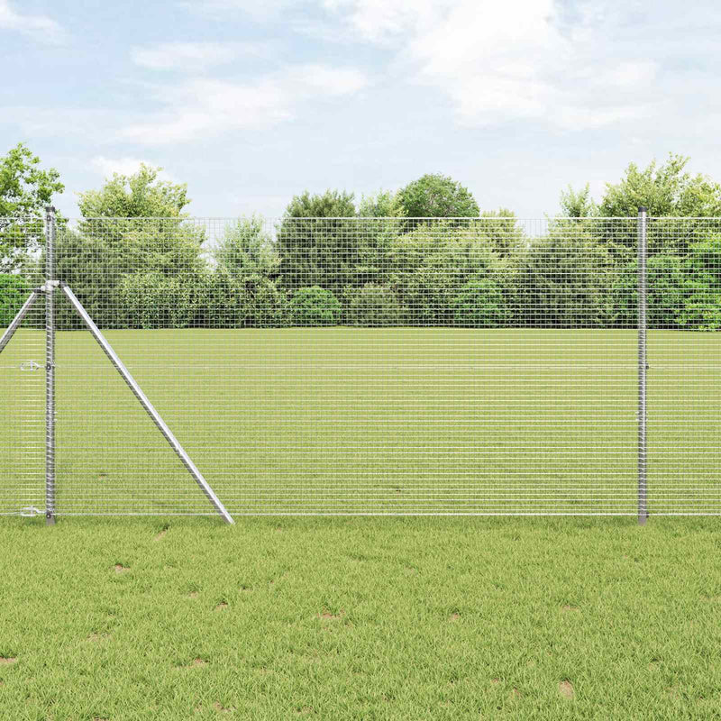 Afbeelding laden in galerijviewer, Vidaxl gelaste draadhek zilver 1.4 x 50 m
