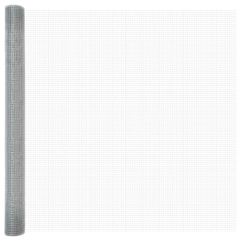 Afbeelding laden in galerijviewer, Vidaxl gelaste draadhek zilver 1.5 x 50 m
