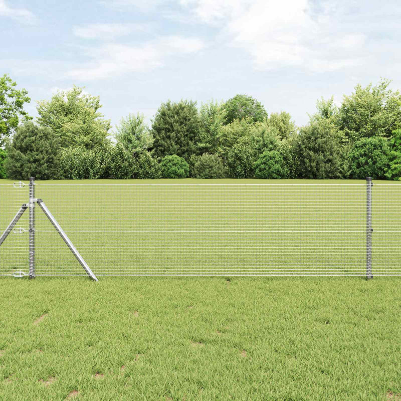 Afbeelding laden in galerijviewer, Vidaxl gelaste draadhek zilver 0.4 x 100 m
