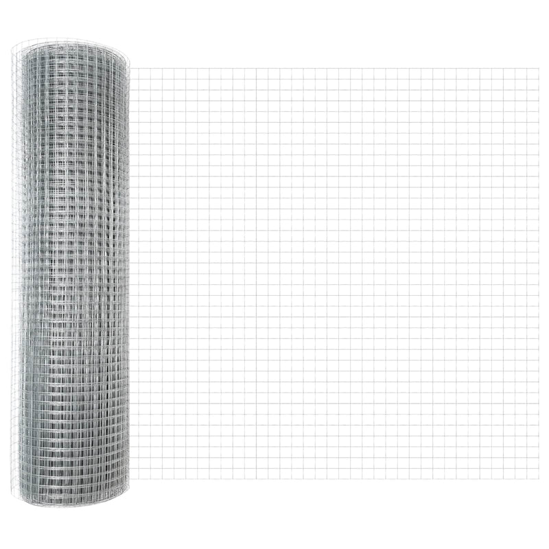 Afbeelding laden in galerijviewer, Vidaxl gelaste draadhek zilver 0.4 x 100 m
