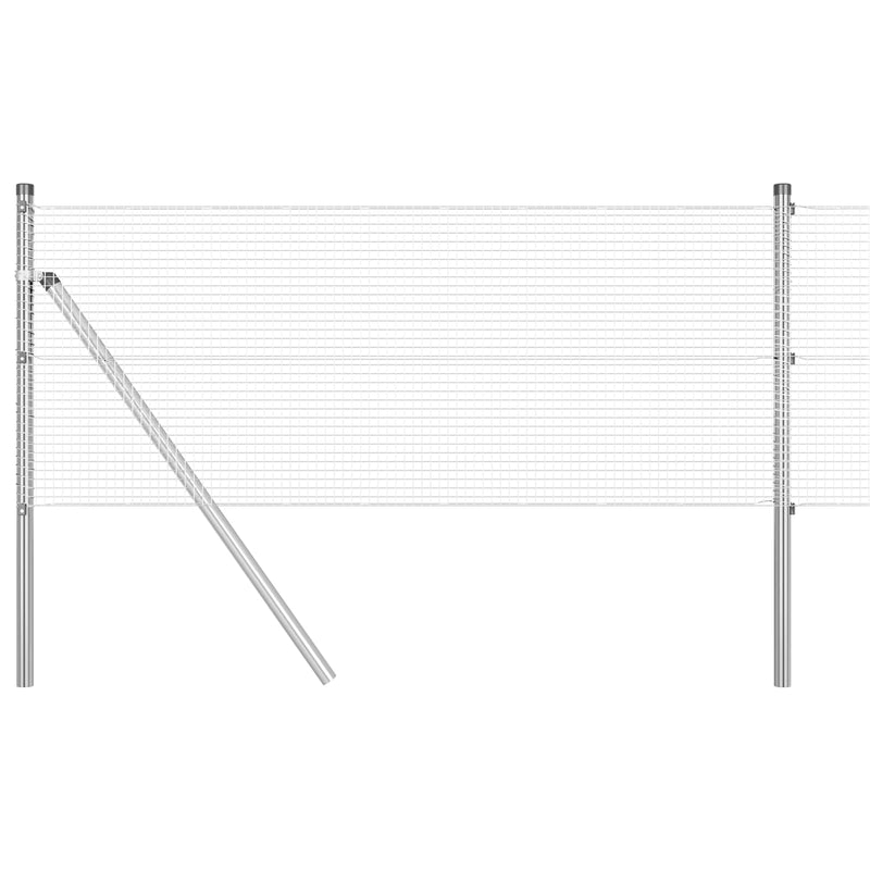 Afbeelding laden in galerijviewer, Vidaxl gelaste draadhek zilver 0.8 x 100 m
