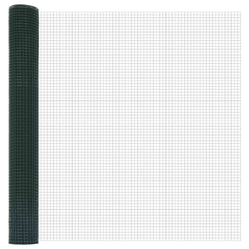 Afbeelding laden in galerijviewer, Vidaxl gelaste draadhek groen 1.2 x 10 m
