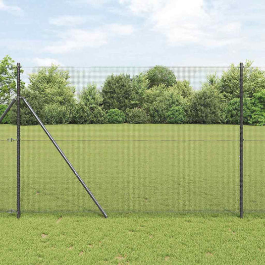 Vidaxl gelaste draadhek grijs 1.6 x 10 m