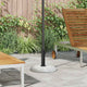Vidaxl parasolvoet lichtgrijs ø 45 x 33 cm betonkleurig